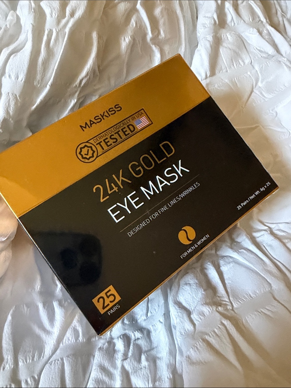 24K Gold Eye Mask - Gold & Black